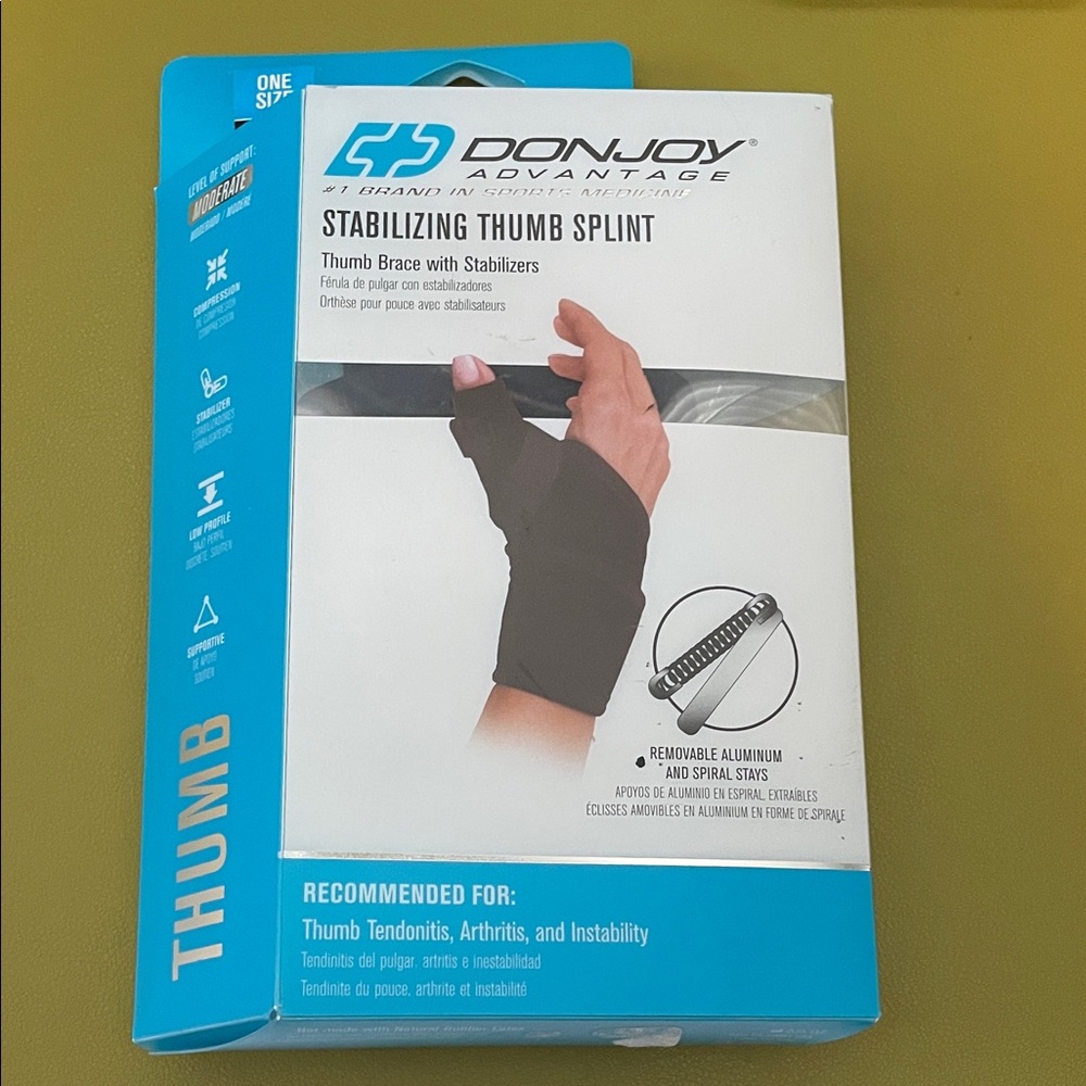 New DonJoy Stabilizing Thumb Splint